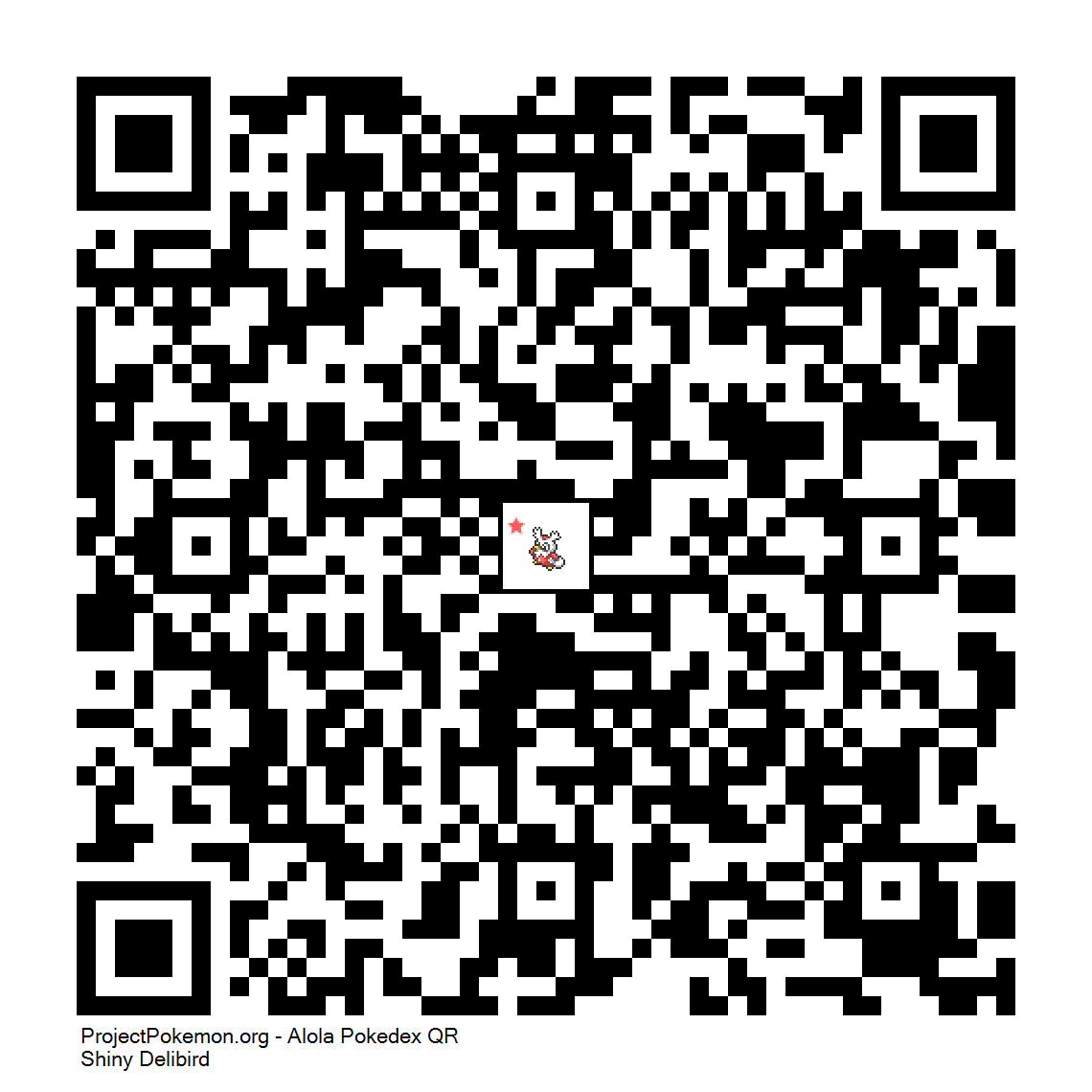 Cdigo QR de Delibird variocolor